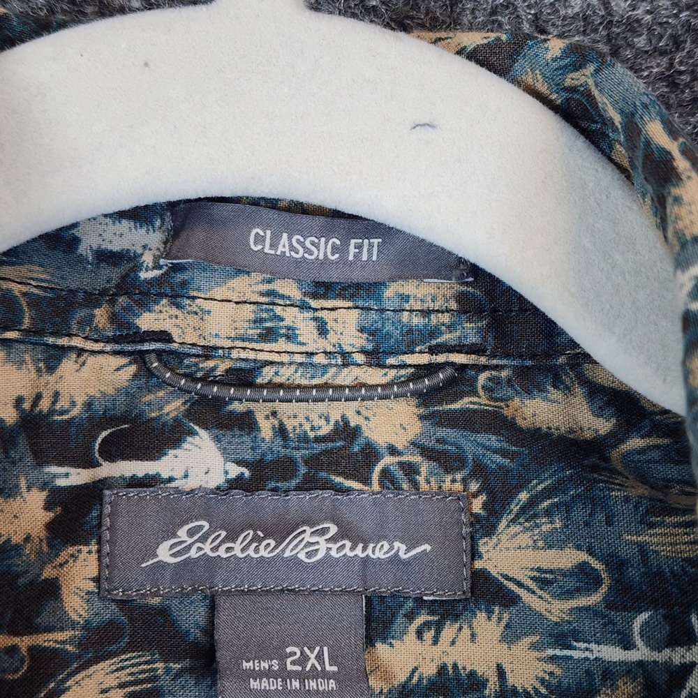 Eddie Bauer Classic Fit Men Fishing Outdoor Gorpcore Camp Shirt Cotton 2XL - Picture 4 of 9